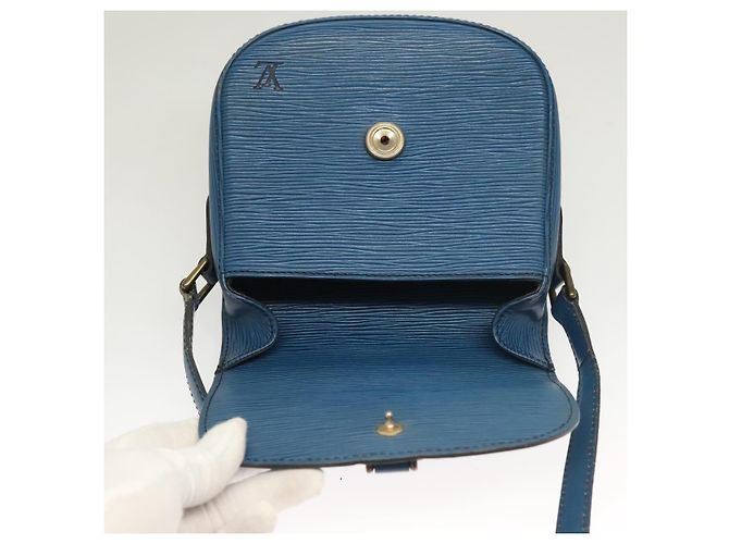 LOUIS VUITTON Borsa a Spalla Epi Saint Cloud PM Blu M52195 LV Auth ep9356 - vista 18