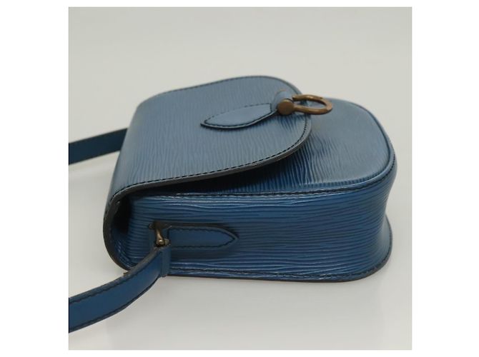 LOUIS VUITTON Borsa a Spalla Epi Saint Cloud PM Blu M52195 LV Auth ep9356 - vista 4