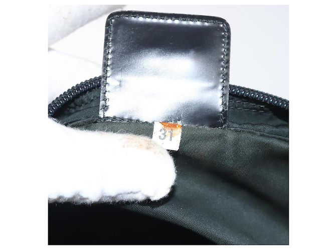 Borsa a Spalla PRADA in Nylon Nero Argento Autentica mr1401 - vista 12