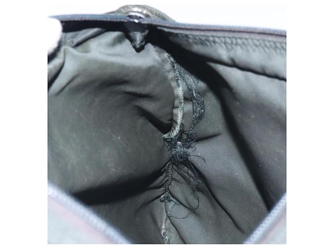 Borsa a Spalla PRADA in Nylon Nero Argento Autentica mr1401 - vista 19
