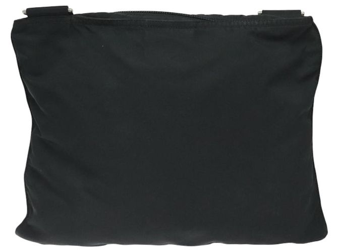 Borsa a Spalla PRADA in Nylon Nero Argento Autentica mr1401 - vista 2