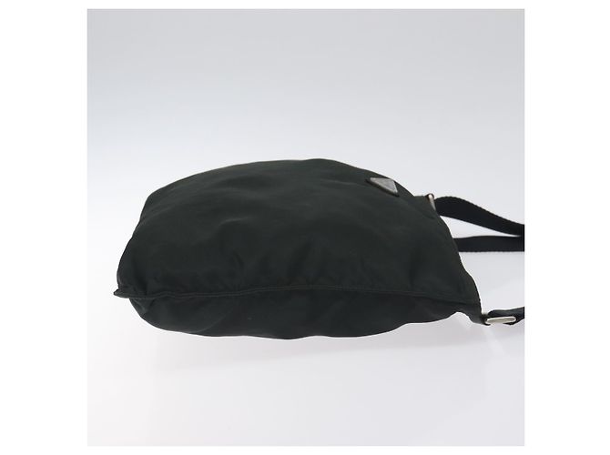 Borsa a Spalla PRADA in Nylon Nero Argento Autentica mr1401 - vista 3