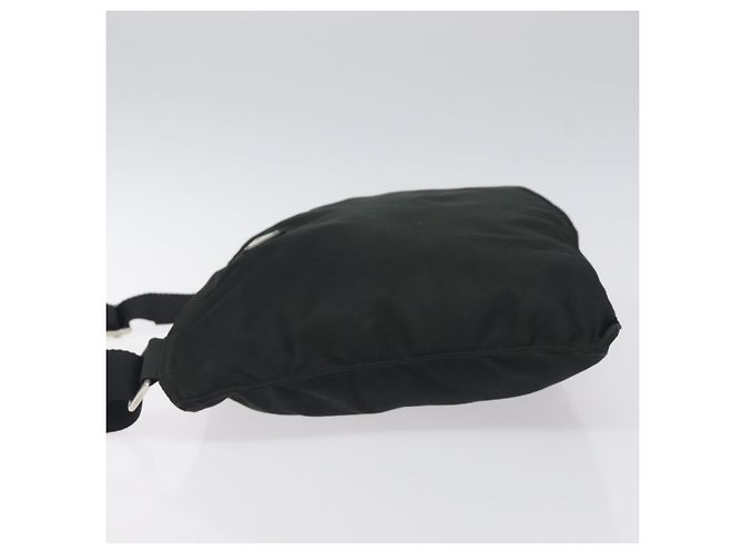 Borsa a Spalla PRADA in Nylon Nero Argento Autentica mr1401 - vista 4