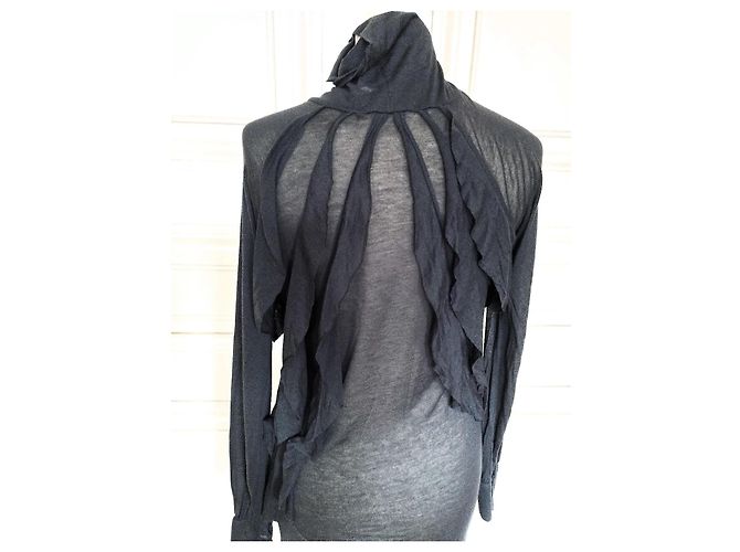 Antik Batik Mabillon Kleid Grau Wolle - Ansicht 11