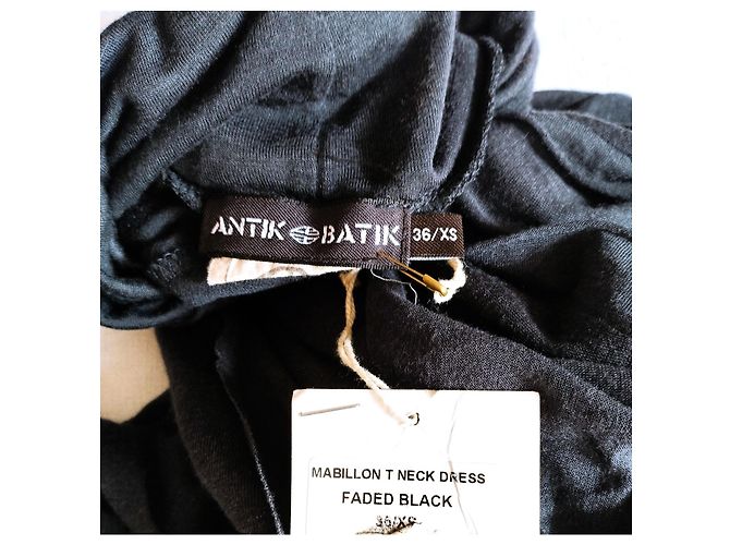 Antik Batik Mabillon Kleid Grau Wolle - Ansicht 17