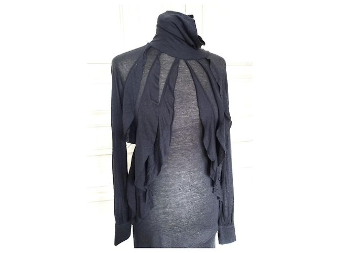 Antik Batik Mabillon Kleid Grau Wolle - Ansicht 2