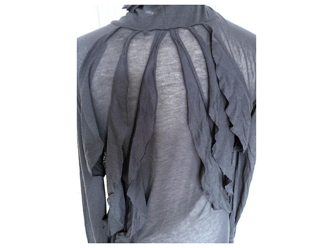 Antik Batik Mabillon Kleid Grau Wolle - Ansicht 3