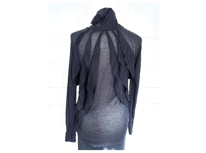 Antik Batik Mabillon Kleid Grau Wolle - Ansicht 5