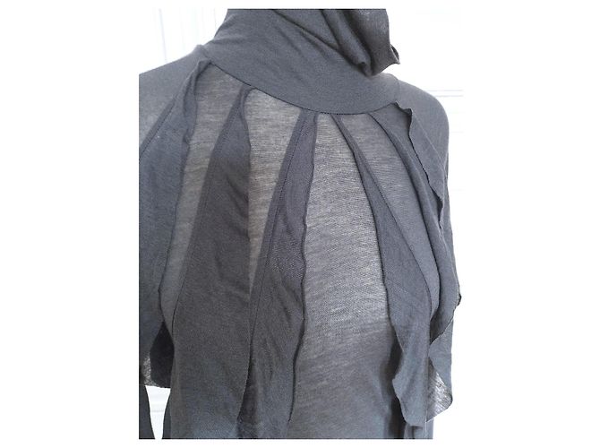Antik Batik Mabillon Kleid Grau Wolle - Ansicht 6