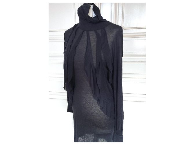 Antik Batik Mabillon Kleid Grau Wolle - Ansicht 7
