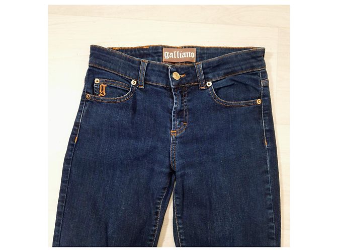 Jeans skinny Y2K Galliano Azul - vista 4