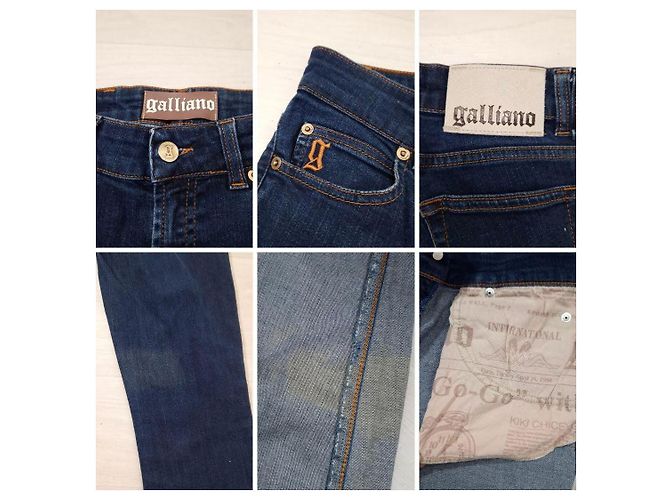 Jeans skinny Y2K Galliano Azul - vista 9