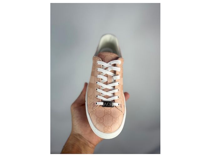 Gucci Ace Monogram Sneaker Rosa Leder Gr. 37 Pink - Ansicht 4