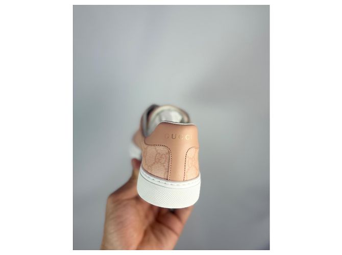 Gucci Ace Monogram Sneaker Rosa Leder Gr. 37 Pink - Ansicht 6