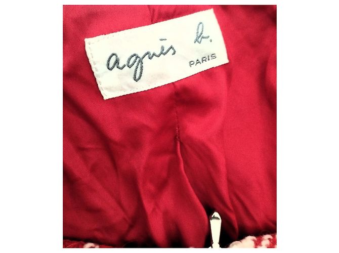 Agnès b. Red Wool Coat Size 44 - view 6
