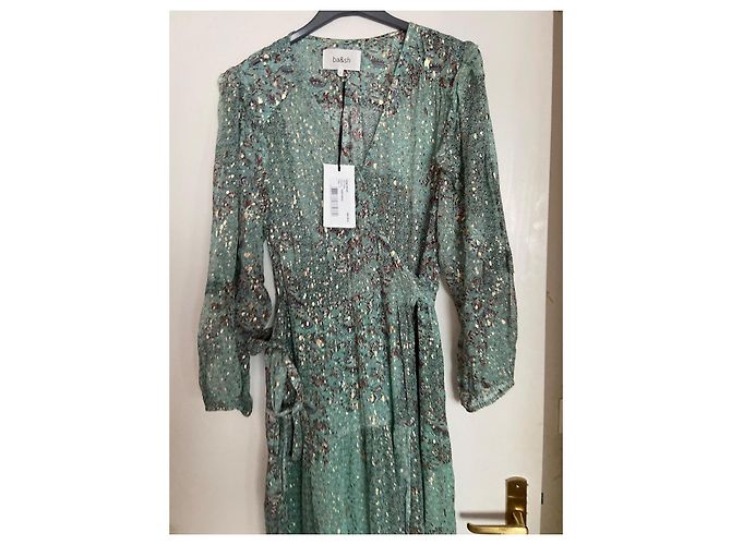 Vestido Ba&Sh Oriane verde de viscosa - vista 2