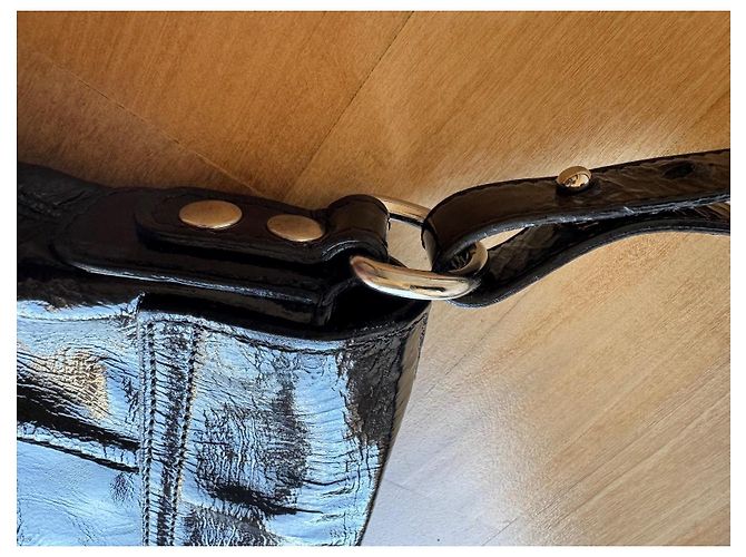 Borsa a mano D&G in vernice nera Nero - vista 9