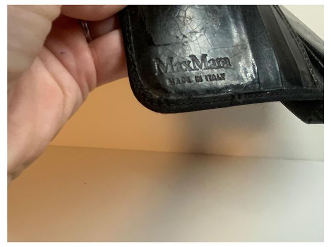 Cartera de cuero MAx Mara Negro - vista 8