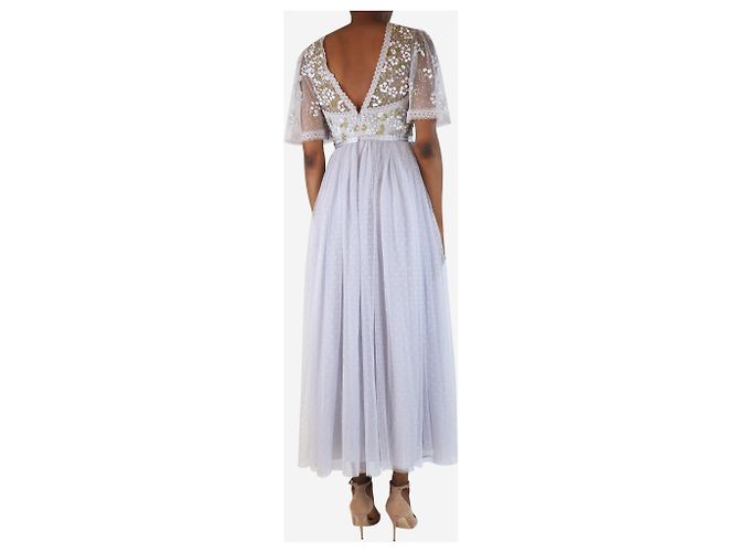 Needle & Thread Pale blue shimmer primrose bodice gown - size UK 8 - view 2