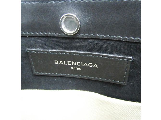 Borsa a Spalla Pochette Navy Balenciaga Nero Bianco sporco - vista 14