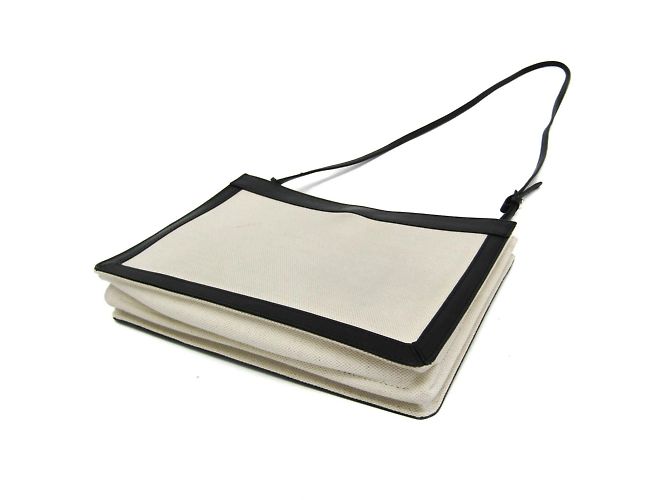 Borsa a Spalla Pochette Navy Balenciaga Nero Bianco sporco - vista 2