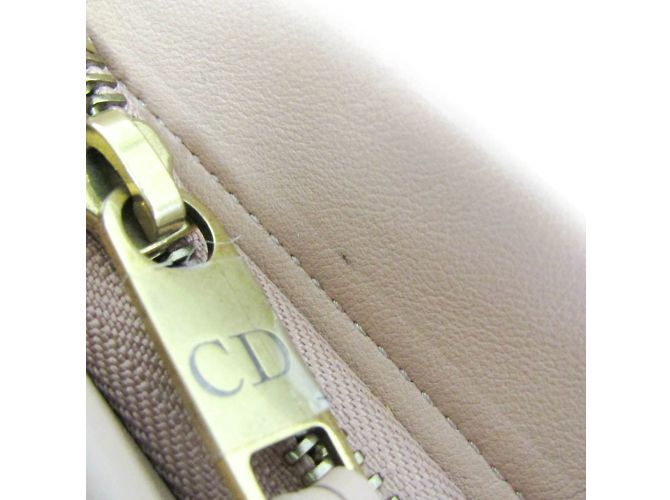 Pochette con Logo Striato Christian Dior Beige - vista 9