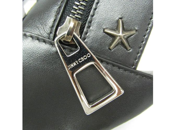 Marsupio/borsa a tracolla Jimmy Choo DERRY CNX con borchie a forma di stella Marrone Nero - vista 13
