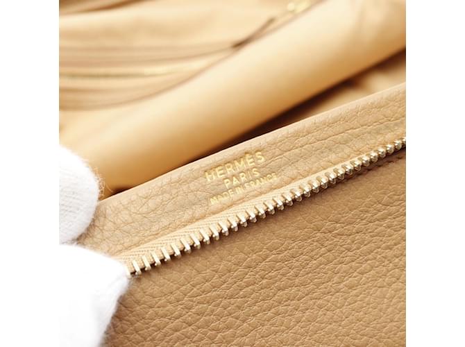 Borsa Hermès Omnibus GM Beige - vista 5