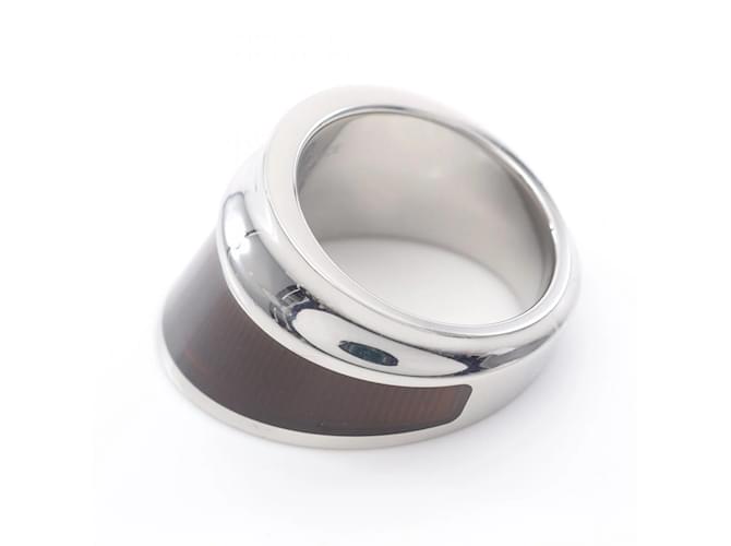 Ring Anillo Equus Hermès Castaño Plata - vista 2