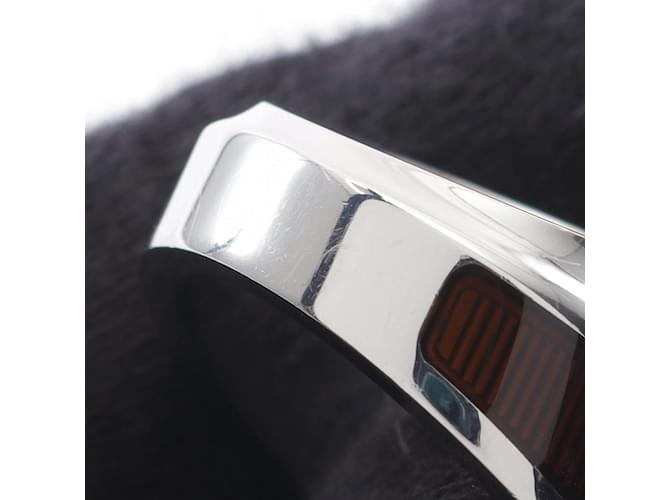 Ring Anillo Equus Hermès Castaño Plata - vista 7