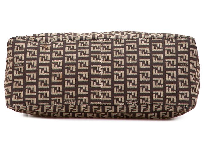 Fendi Braune Zucchino Canvas Tote - Ansicht 3
