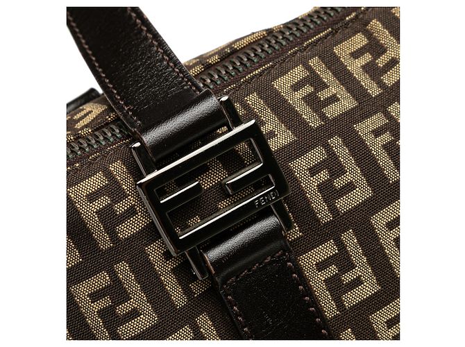 Fendi Braune Zucchino Canvas Tote - Ansicht 8