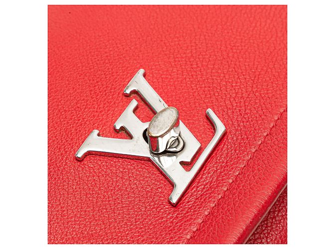 Twist Louis Vuitton Borsa Lockme II BB in pelle rossa Rosso - vista 7
