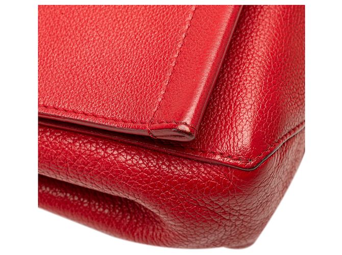 Twist Louis Vuitton Borsa Lockme II BB in pelle rossa Rosso - vista 8