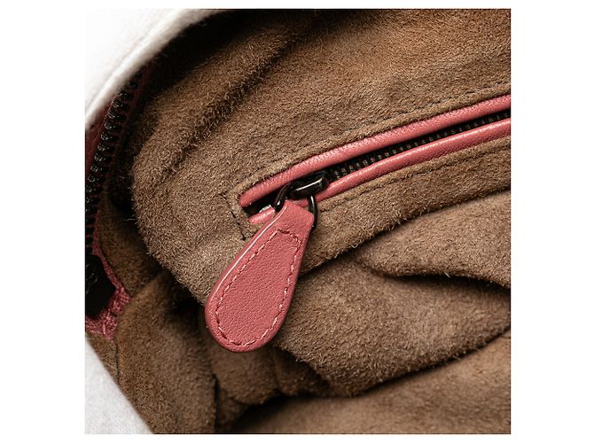 Bottega Veneta Bosto Intrecciato in Nappa Rosa - vista 6