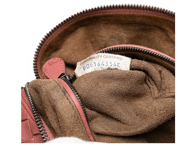 Bottega Veneta Bosto Intrecciato in Nappa Rosa - vista 7