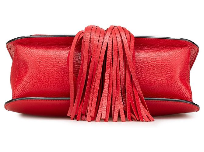 Gucci Rosso Medio Pelle Bamboo Daily Crossbody - vista 3