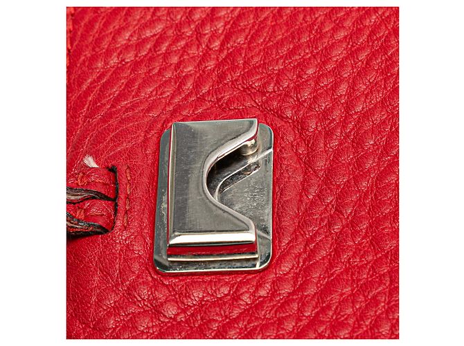 Gucci Rosso Medio Pelle Bamboo Daily Crossbody - vista 9