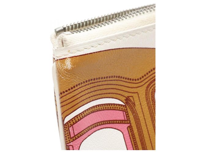 Borsa Pocket Quadrata BALADE EN BERLINE di Hermès Marrone Rosa Bianco - vista 10
