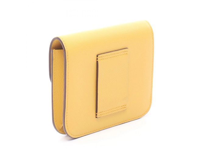 Hermès Billetera Bifold Slim Constance Hermes Azul Amarillo - vista 2