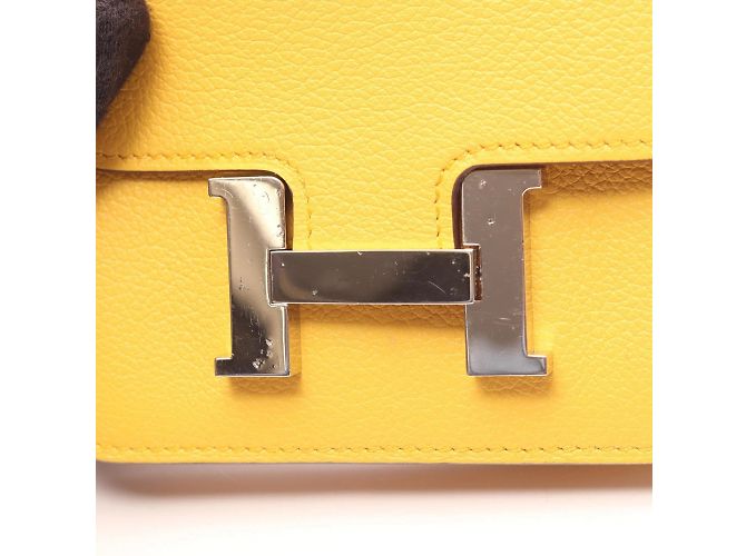 Hermès Billetera Bifold Slim Constance Hermes Azul Amarillo - vista 7