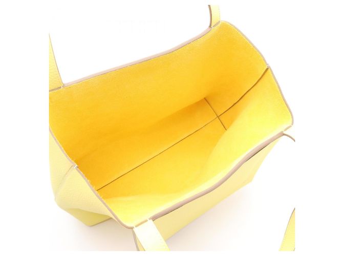 Sac cabas Hermès Série 31 Jaune - vue 3
