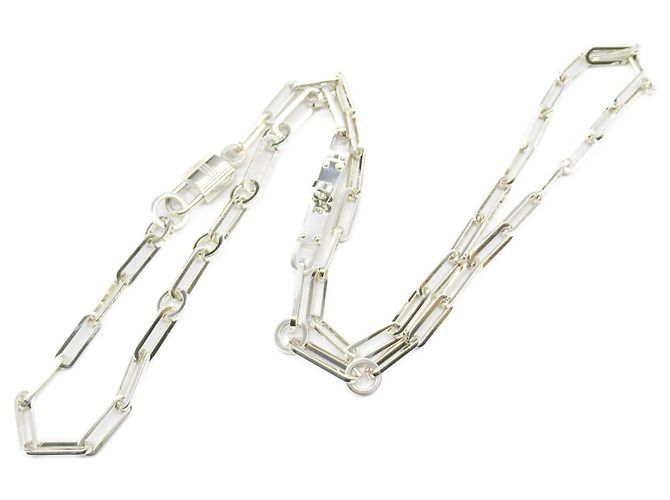 Collana Chaine Hermès Kelly Argento - vista 2