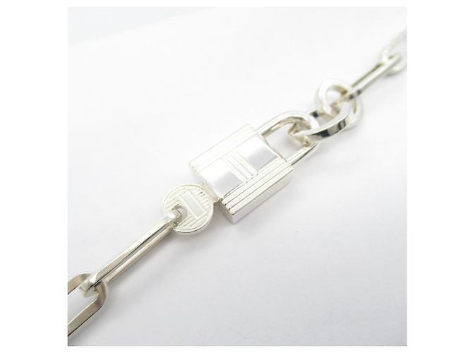 Collana Chaine Hermès Kelly Argento - vista 3