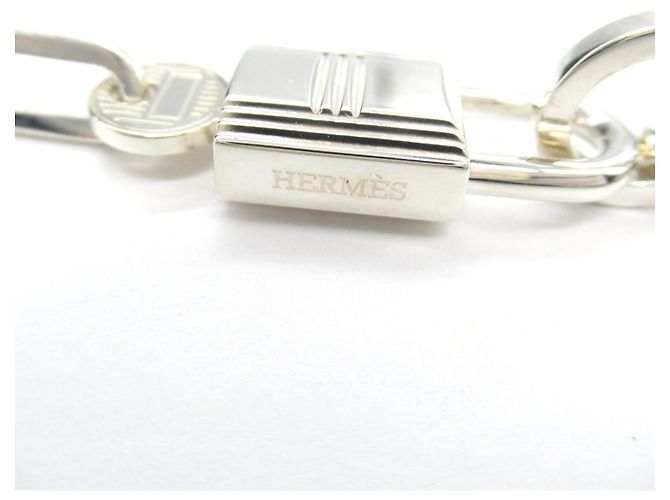 Collana Chaine Hermès Kelly Argento - vista 7