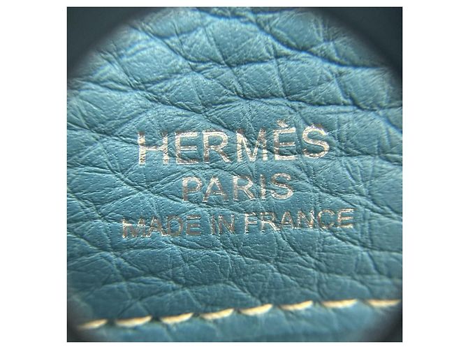 Atlas Borsa a mano Hermès in pelle blu - vista 13