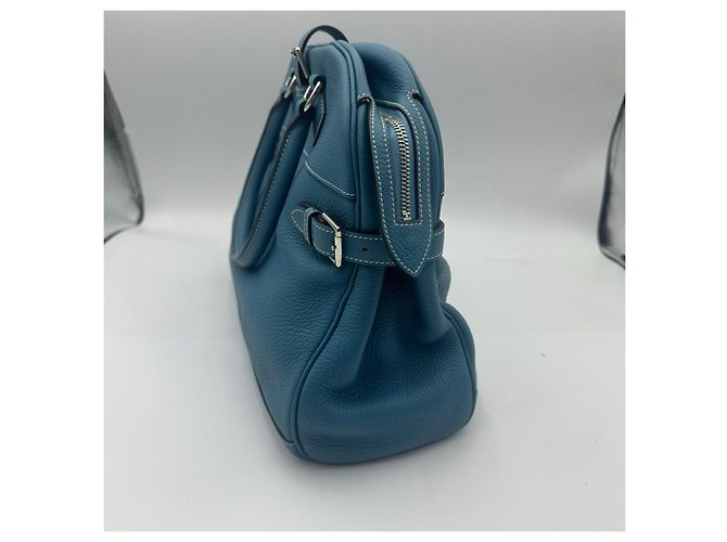 Atlas Borsa a mano Hermès in pelle blu - vista 3