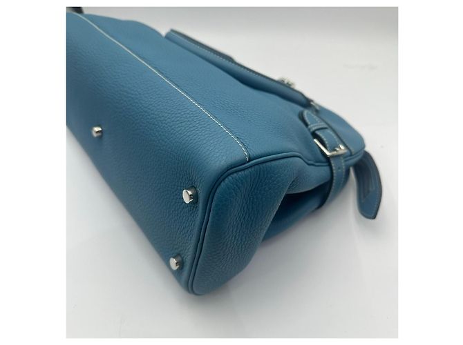 Atlas Borsa a mano Hermès in pelle blu - vista 6