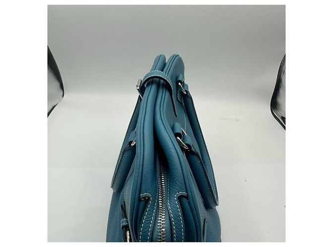 Atlas Borsa a mano Hermès in pelle blu - vista 7