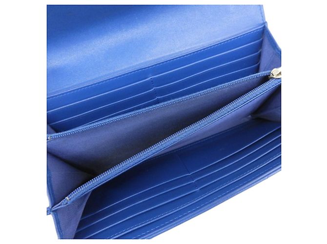 Portafoglio Long Flap Chanel 19 Blu - vista 3